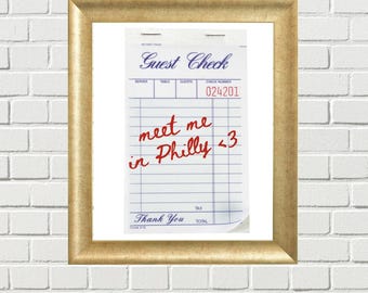 Meet Me in Philly Digital Downloadable Wall Print Art