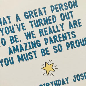 Funny Son Birthday Card from Mum and Dad, We Must Be Amazing Parents Card, Personalised Card for Son for 16th, 18th, 21st, 30th Birthday