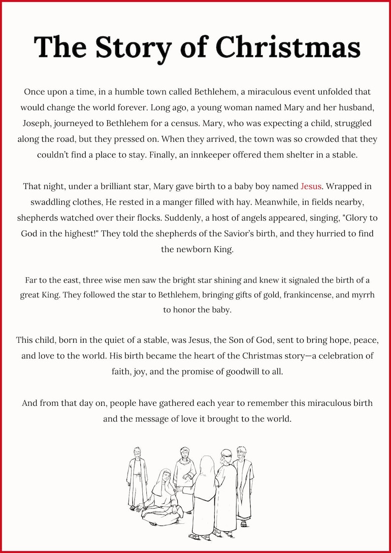 Christmas story text