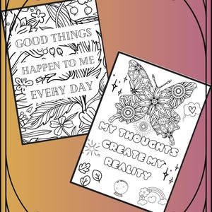 MANIFEST YOUR YEAR Coloring Pages