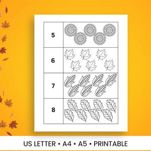 Thanksgiving 1- 10 Counting and Coloring for Kids, Kids Thanksgiving ...