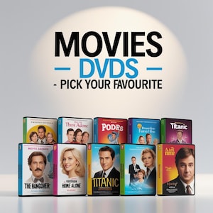 Movies DVDs – Pick Your Favourite Comedy, Romance, Drama or Family Film – Perfect Gift for Movie Lovers & Collectors