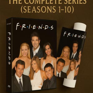 Friends – The Complete Series (Seasons 1–10) | Original DVD Box Set | Classic Sitcom | Collector’s Edition | BONUS A3 Poster Included
