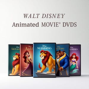 Walt Disney Classic Animated Movies DVDs – Pick Your Favourite Magical Disney Film – Perfect Gift for Kids & Families