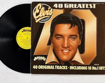 Elvis Presley - 40 Greatest Hits 2xLP Vinyl - 1975 UK Arcade Records