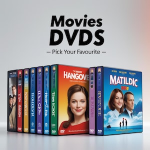 Movies DVDs – Pick Your Favourite Comedy, Romance, Drama or Family Film – Perfect Gift for Movie Lovers & Collectors