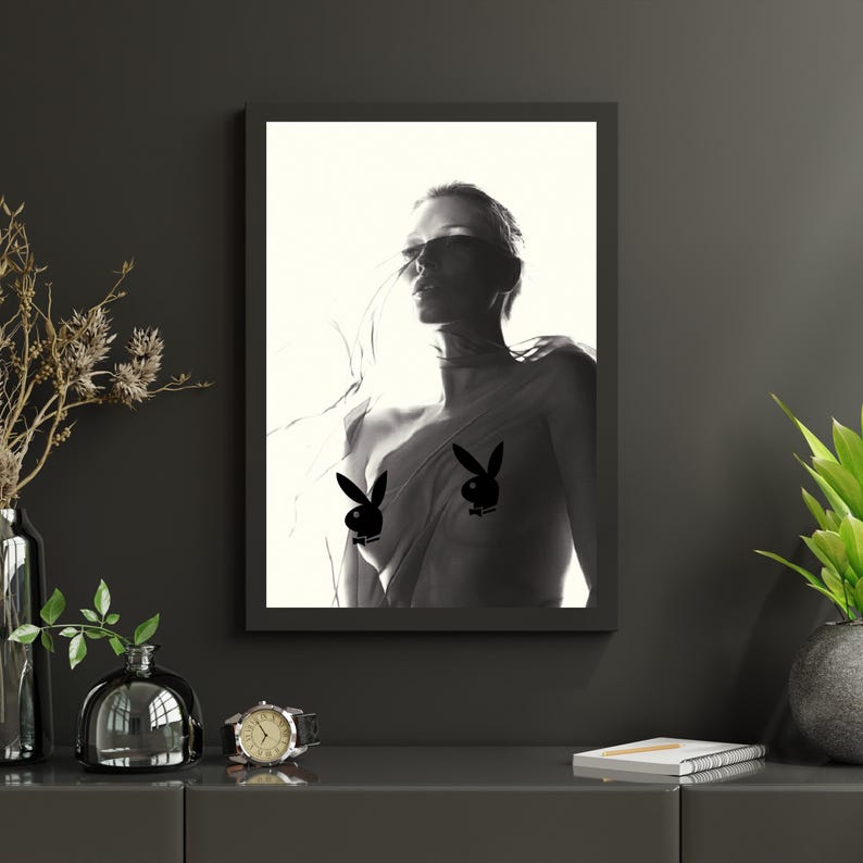 Kate Moss Playboy 2014 Poster Iconic 60th Anniversary Cover High