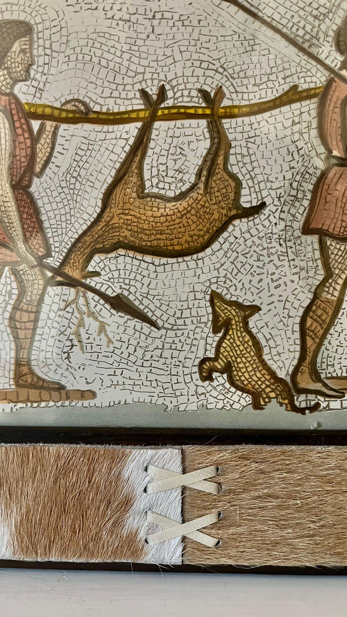 Large High-quality Vintage Mosaic Print From 1880 National