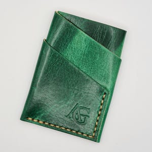 Cartera Burrito. Cartera de cuero de caballo. Tarjetero, tarjetas efectivo, minimalista regalo Navidad, aniversario boda, padre, hombre, EDC