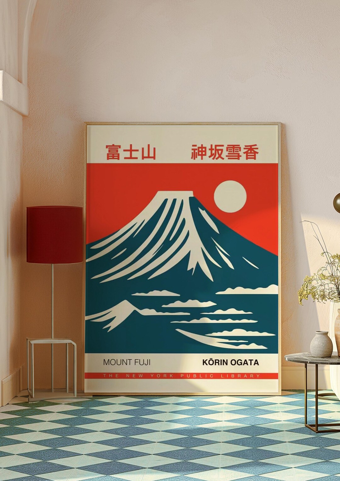 Mount Fuji Japan Travel Poster Vintage Japanese Art Print Aesthetic ...