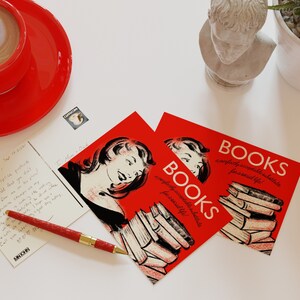 Book Lovers Postcards / Librarian Postcards / Bibliophile Cards for Postcrossing image 2