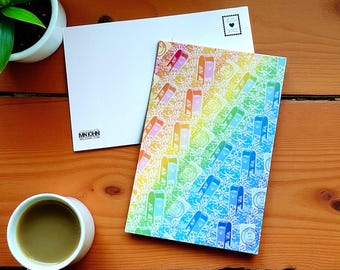 Rainbow Mailbox Postcards / USPS Postcards / LGBTQ Pride Snail Mail Postcrossing Cards