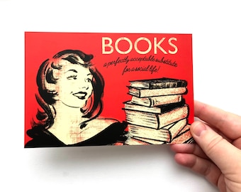 Cartes postales d'amoureux des livres / Cartes postales de bibliothécaire / Cartes de bibliophile pour Postcrossing