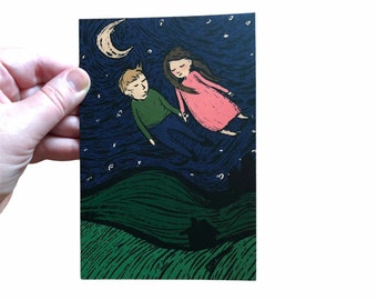 Fly Away with Me / Romantic Postcards / Cards for Postcrossing / Couples Postcards
