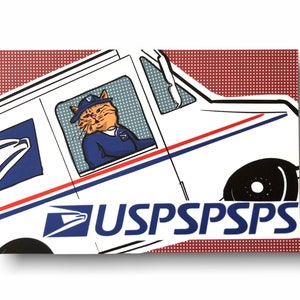 USPS (pspspsps!) Postcards / Funny Cat Postcards to #SaveUSPS