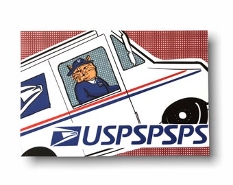 Cartes postales USPS (pspspsps !) / Cartes postales drôles de chat à #EnregistrerUSPS