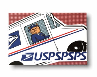 USPS (pspspsps!) Postcards / Funny Cat Postcards to #SaveUSPS