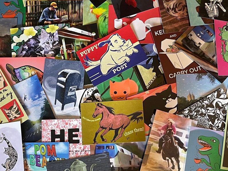 Postcards for Postcrossing / MNJohn Postcard Bulk Lot Cards for Camp, Snail mail, Funny Postcards, Surprise Cards image 4