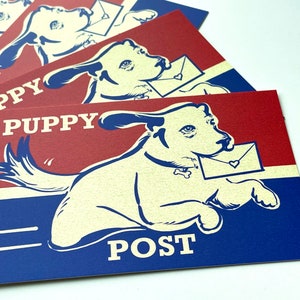 Puppy Post Postcards / Dog Postcards / Puppy Airmail Cards for Postcrossing image 4