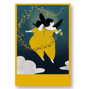 Postkarten für Postcrossing Fairy Illustration Karten von MN John Whimsical Postkarten Verzauberte magische Karten für Freunde