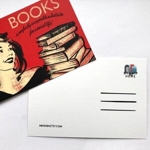 Book Lovers Postcards / Librarian Postcards / Bibliophile Cards for Postcrossing image 3