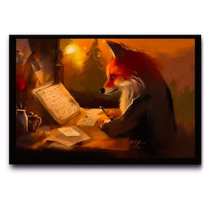 Fuchsstifte Briefpostkarten / Postcrossing Karten für Freunde oder Welt Postkartentag / Waldtier Karte / Indie Artist Postkarte