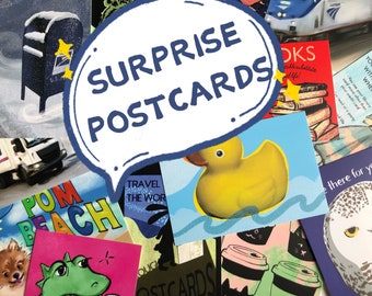 Surprenez-moi avec des cartes postales/Get Random Postcards/Grab Bag Blind Box Postcards for postcrossing/variété pack