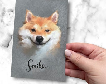 Dog Postcards - Smiling dog encouragement cards / smile cards / Cards for Postcrossing