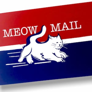 Cartes postales de chat Meow Mail / Cartes postales de chat / Cartes de poste aérienne de chaton pour Postcrossing