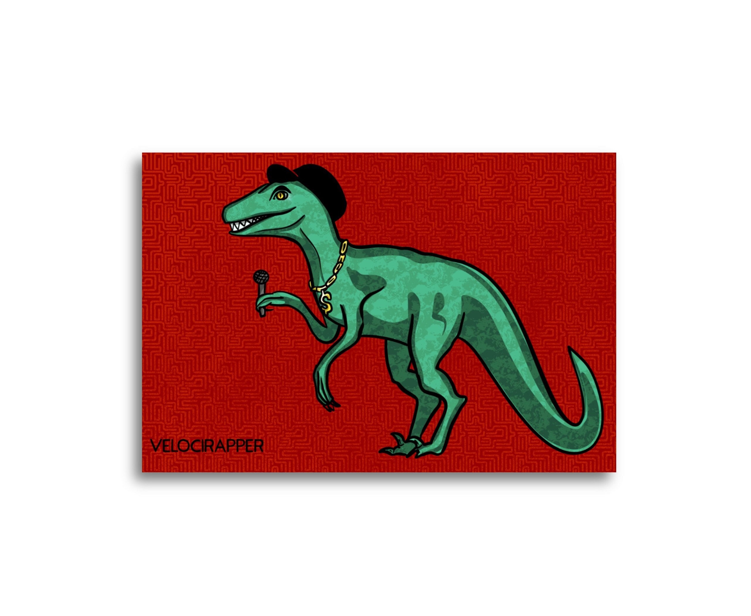 Tea-Rex Cute T-Rex Dinosaur Kawaii Funny Dino Pun Art Print by MintedFresh