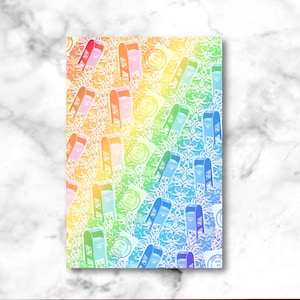Regenbogen Mailbox Postkarten / USPS Postkarten / LGBTQ Pride Snail Mail Postcrossing Karten