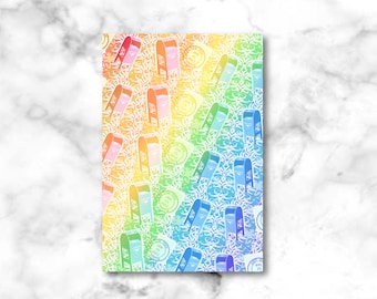 Rainbow Mailbox Postcards / USPS Postcards / LGBTQ Pride Snail Mail Postcrossing Cards