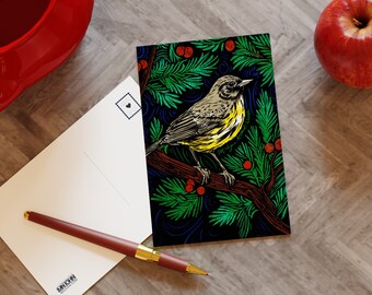 Michigan Kirtland's Warbler Postcards - 50 States Series / MNJohn Wildlife of the US Postcards for postcrossing