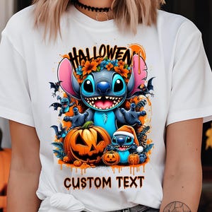 Halloween Stitch Shirt, Custom Disney Stitch Tee, Stitch  Matching Halloween Tee, Spooky Stitch Tee, Kids Halloween Stitch Tee, Family Tee
