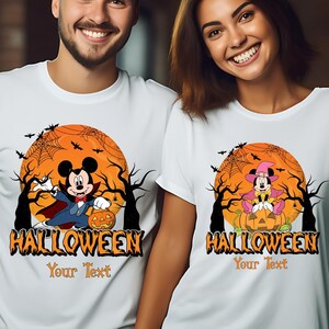 Custom Disney Halloween Shirt, Disney Shirt, Halloween Matching Shirts, Custom Disney Family Shirt, Mickey and Minnie Halloween Shirts
