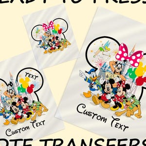 Custom Disneyland Matching Family Ready To Press,Disney 2026 DTF Transfer,Birthday Squad DTF Print,Heat Press,Iron On Transfer,2026 Transfer