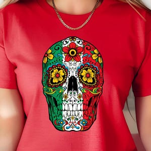 Day Of The Dead Sugar Skull Cinco de Mayo Women Mexican Flag Shirt, Happy Cinco De Mayo Gift, Mexican Tee,Mexican Friends Tee,Cinco De Mayo