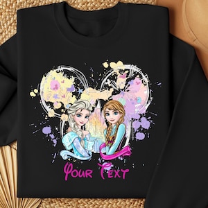 Disney Princess Sweatshirt, Frozen Elsa Anna Sweatshirt, Frozen Magic Kingdom Tee, Disney Princess Elsa Sweater, Disney Birthday Girl Gift
