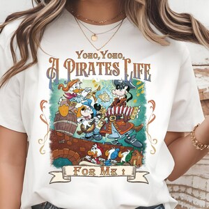 Yo Ho Yo Ho A Pirate&#39;s Life for Me Shirt, Mickey & Friends Disney Pirates Shirt, Family Pirates of the Caribbean, Disney Cruise Tee, Pirates