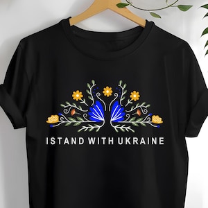 I Stand With Ukraine Shirt, Ukraine Support Shirt, Anti Trump Shirt,  Activist Protest Shirt, Liberal Democrat Shirts, Pro Ukraine Shirt,