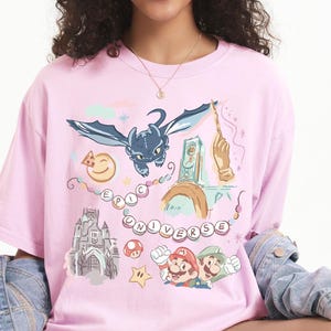 Maglietta retrò Epic Universe Comfort Colors® Magliette per la famiglia Epic Universe, Magliette coordinate universali Epic Universe, Magliette Epic Universe