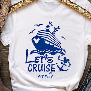Let&#39;s Cruise Disney Shirt, 2025 Disney Cruise Familienshirts, Disney 2025 Cruise Shirt, Disney Cruise T-Shirt, Disney Passender Urlaub Shirt