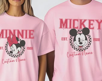Comfort Colors® Vintage Mickey and Friends Shirt, Retro Disney Characters Shirt, Disney Est 1928 Shirt, Disney Family Trip, Disneyland Shirt