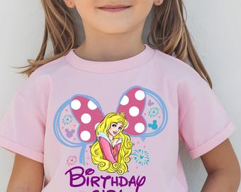 Disney Princess Birthday Shirts, Princess Birthday Shirt, Disney Birthday Girl Tee, Princess Birthday Party Shirt, Princess Girls Trip Shirt
