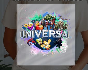 Universal Studios Ready to Press DTF,Disney Vacation Print,Disney World Print, Heat Press DTF Transfer, Special Family DTF,Iron On Transfer