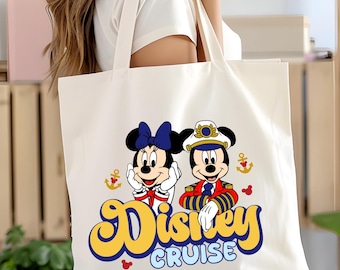 Disney Cruise Trip Tote Bag, Mickey Minnie Cruise Vacation Bag, Disney Magical Cruise Bag, Disney Cruise Bag, Disneyland Cruise Gift
