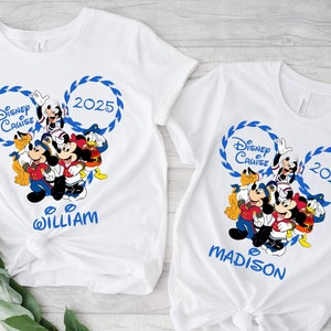 Custom Disney Cruise Shirt, Mickey and Friends Cruise Shirt, Mickey And Minnie Cruising Shirt, Disney Family Trip Shirt, Disney Matching Tee