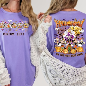 Custom Mickey & Friends Halloween on the High Seas Comfort Colors®, Disney Cruise Line Halloween Family Vacation 2025,Halloween Cruise Shirt