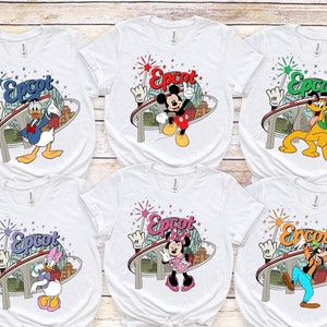 Disney Epcot-shirt, Disney Epcot 2025 familie-uitje shirts, World Traveler Epcot aangepaste naam shirt, Epcot themapark shirts, Disneyland shirts
