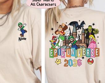 Personalized Epic Universe 2026  Shirt, Family Universe Park Trip Tee, Epic Universe Orlando Park Shirt, Epic Universe 2026 Family Trip Tee